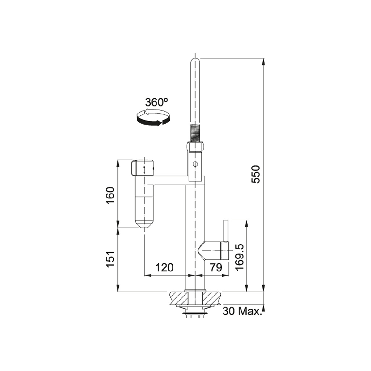 Franke Vital Semi-Pro Mat Crna Franke Vital Semi-Pro Mat Crna