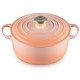 Le Creuset  okrugla kaserola od livenog gvožđa  sa dugmetom u boji zlata, 24 cm, 4.2 l Le Creuset  okrugla kaserola od livenog gvožđa  sa dugmetom u boji zlata, 24 cm, 4.2 l