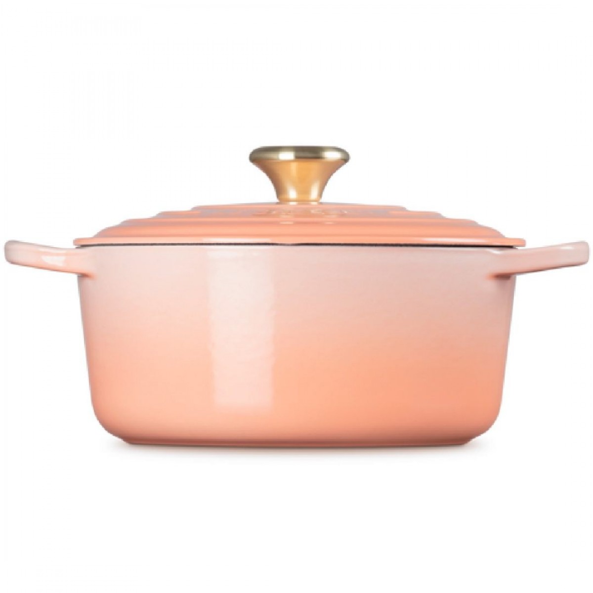 Le Creuset  okrugla kaserola od livenog gvožđa  sa dugmetom u boji zlata, 24 cm, 4.2 l Le Creuset  okrugla kaserola od livenog gvožđa  sa dugmetom u boji zlata, 24 cm, 4.2 l