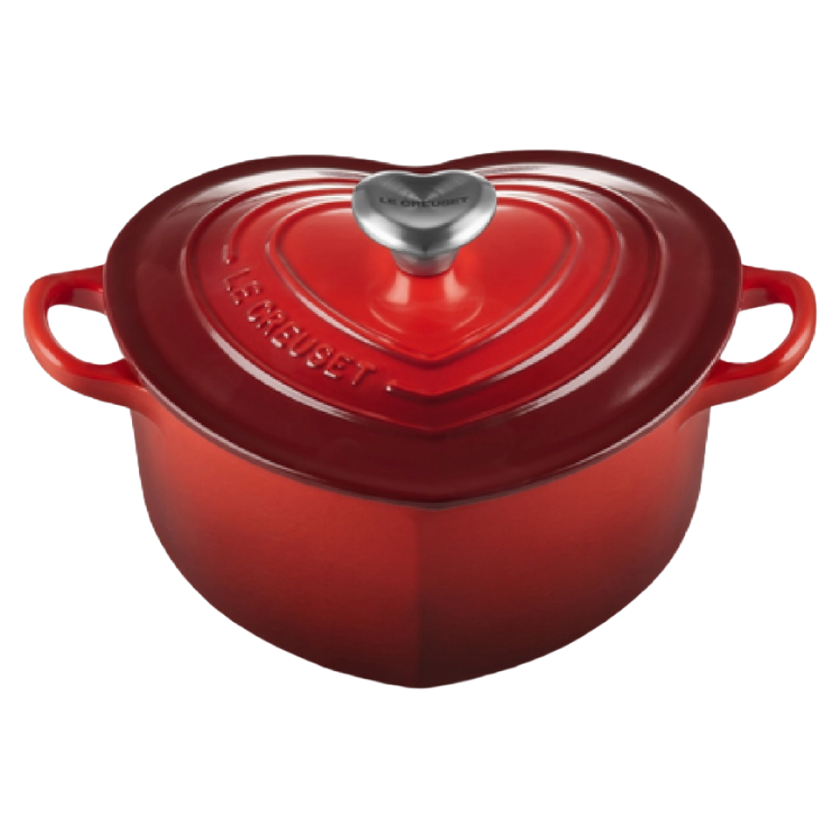 Le Creuset srce kaserola od livenog gvožđa, 20 cm, 1.9 l, Cerise