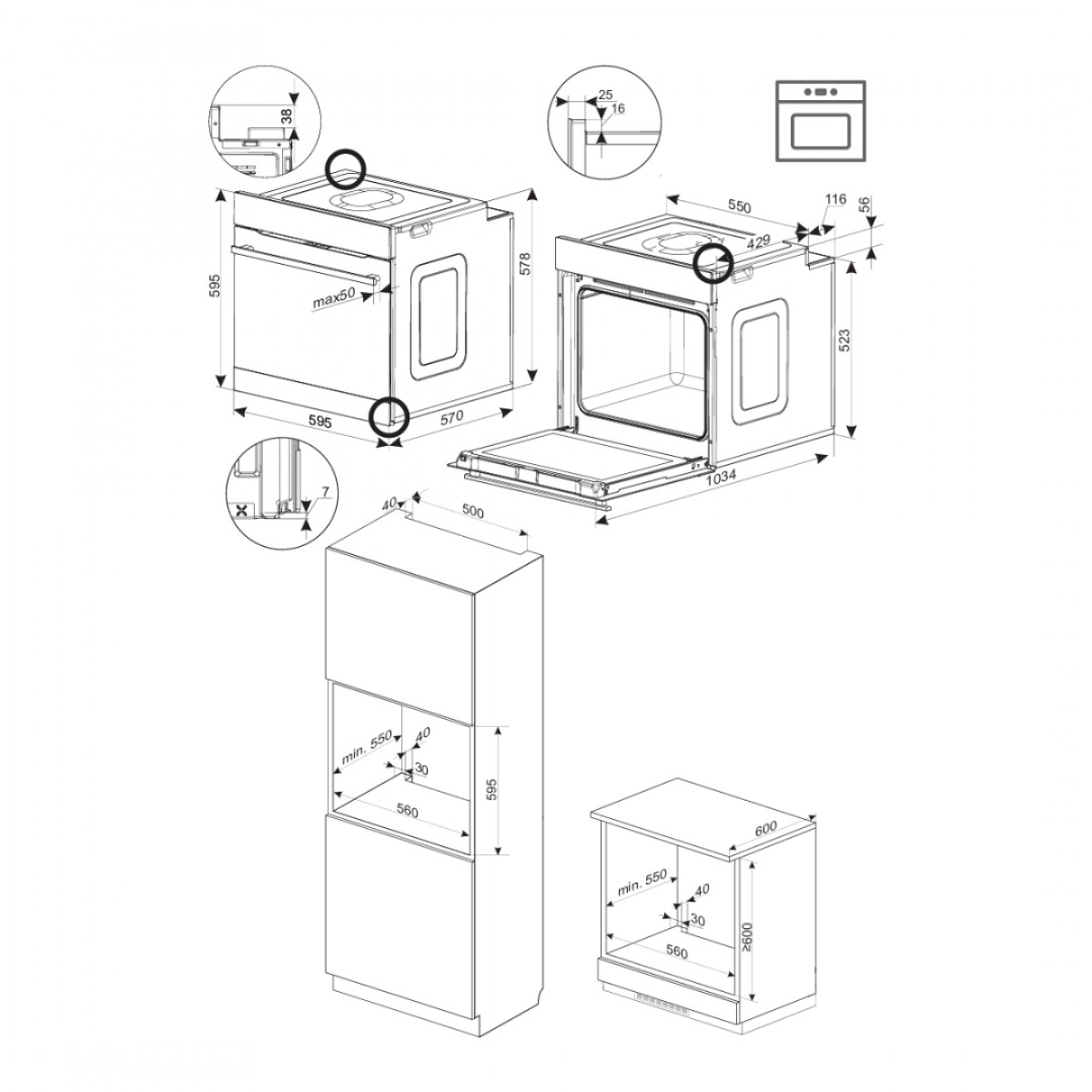Amica Ed57369Xa+ X-Type Steam