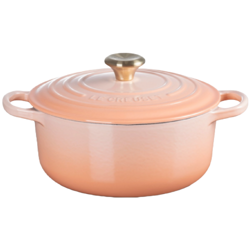 Le Creuset  okrugla kaserola od livenog gvožđa  sa dugmetom u boji zlata, 20 cm, 2.4 l