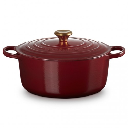 Le Creuset okrugla kaserola od livenog gvožđa sa dugmetom u boji zlata, 28 cm, 6.7 l Le Creuset okrugla kaserola od livenog gvožđa sa dugmetom u boji zlata, 28 cm, 6.7 l