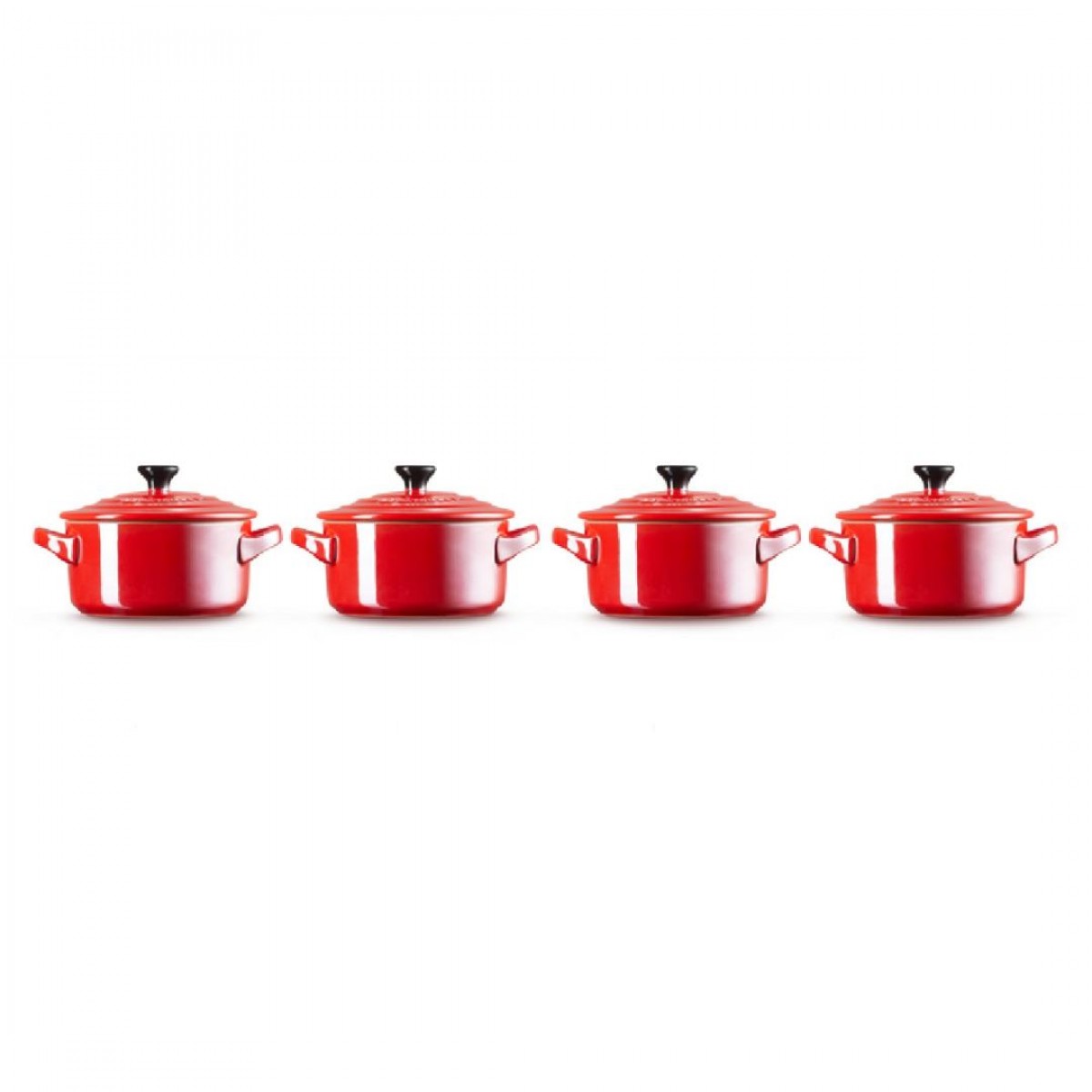 Le Creuset set od 4 male keramičke kaserole, 10 cm, 0.25 l Le Creuset set od 4 male keramičke kaserole, 10 cm, 0.25 l