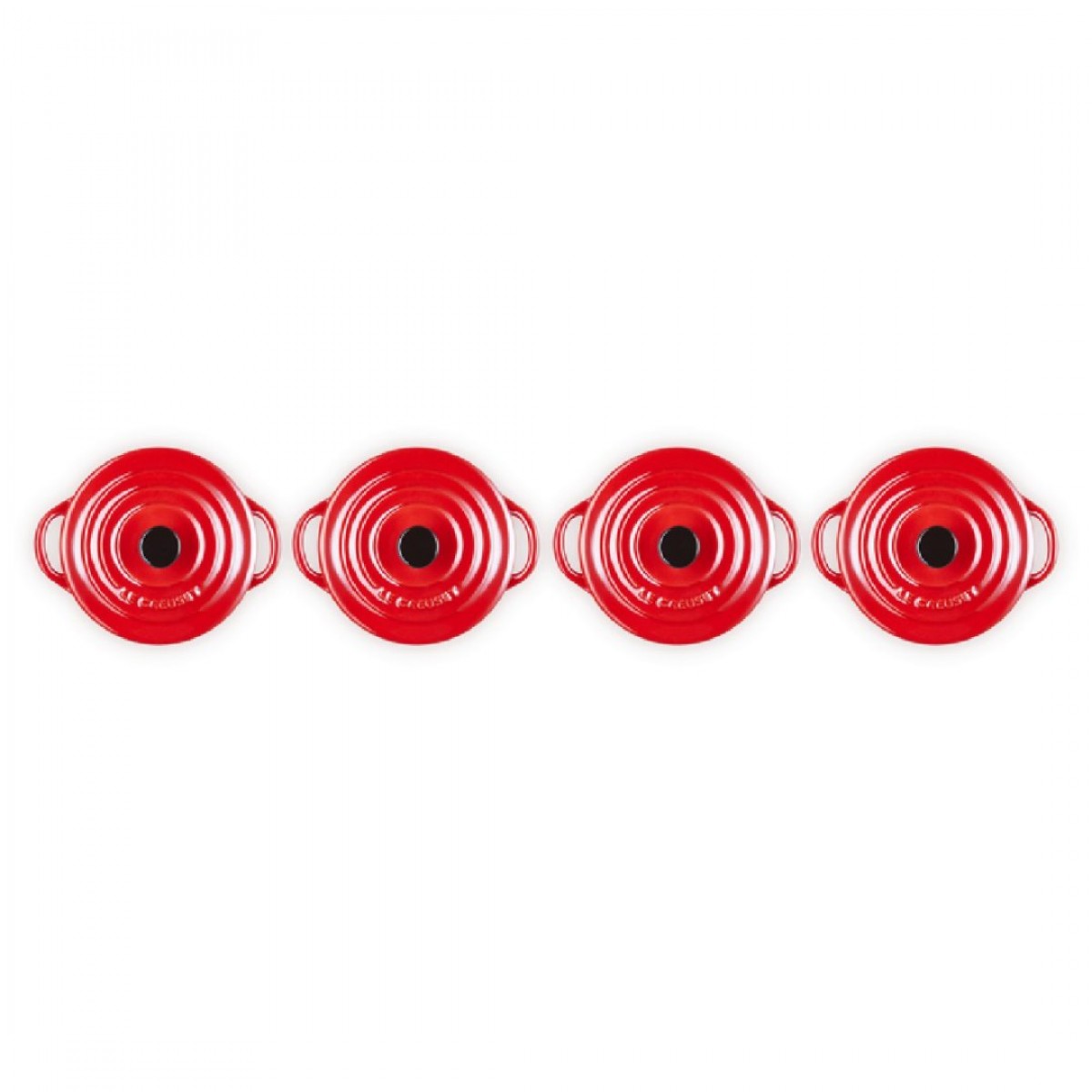 Le Creuset set od 4 male keramičke kaserole, 10 cm, 0.25 l Le Creuset set od 4 male keramičke kaserole, 10 cm, 0.25 l