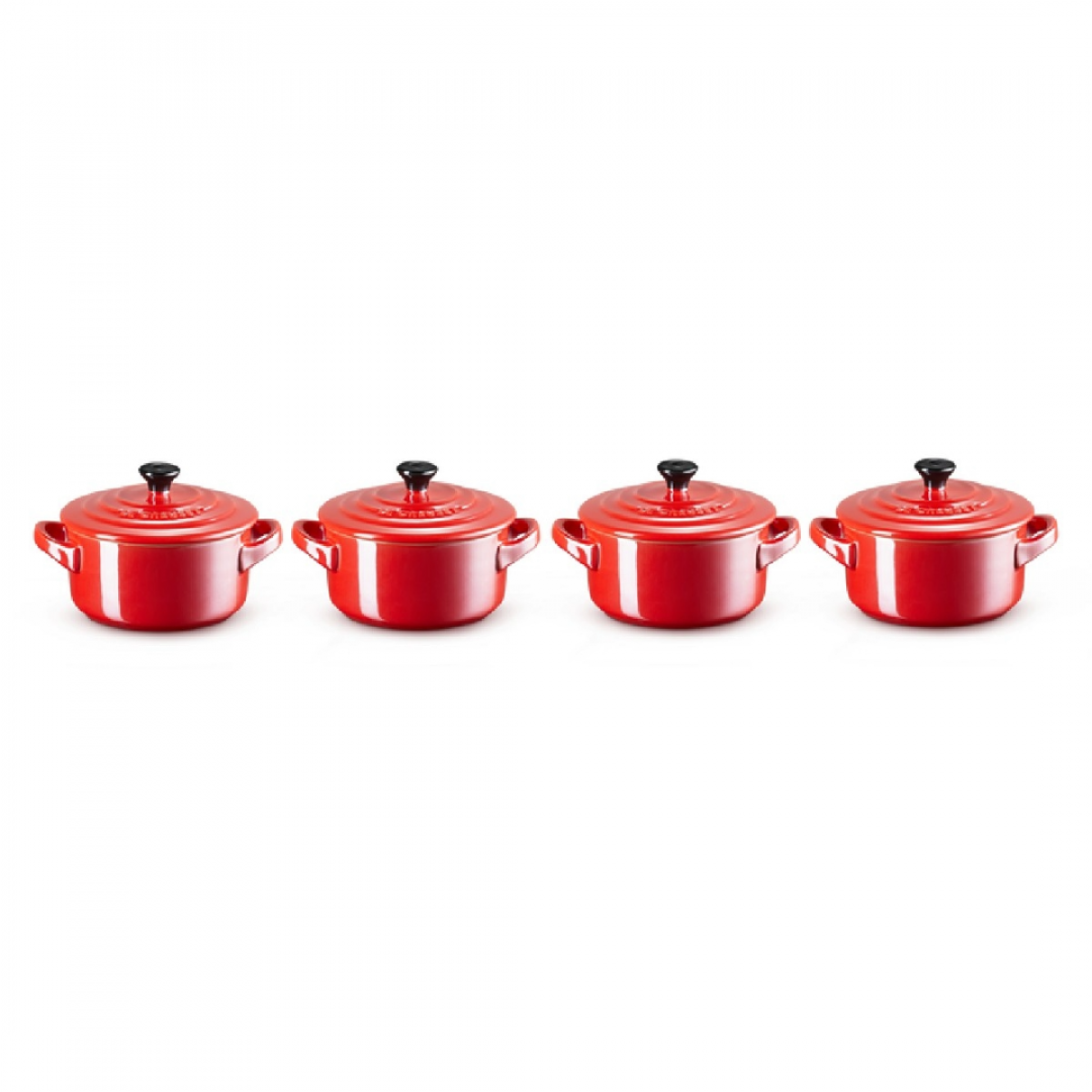 Le Creuset set od 4 male keramičke kaserole, 10 cm, 0.25 l Le Creuset set od 4 male keramičke kaserole, 10 cm, 0.25 l