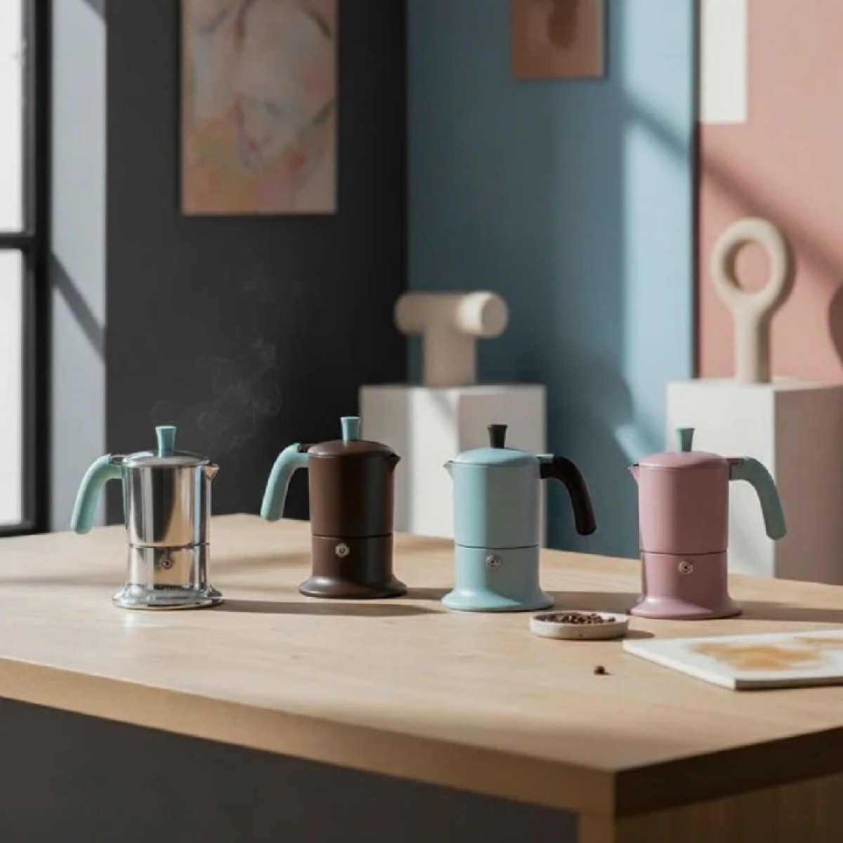 Angelina Ang1Ind13 Moka Pot 1 Šoljica,Indukcija , Boja Senf Angelina Ang1Ind13 Moka Pot 1 Šoljica,Indukcija , Boja Senf