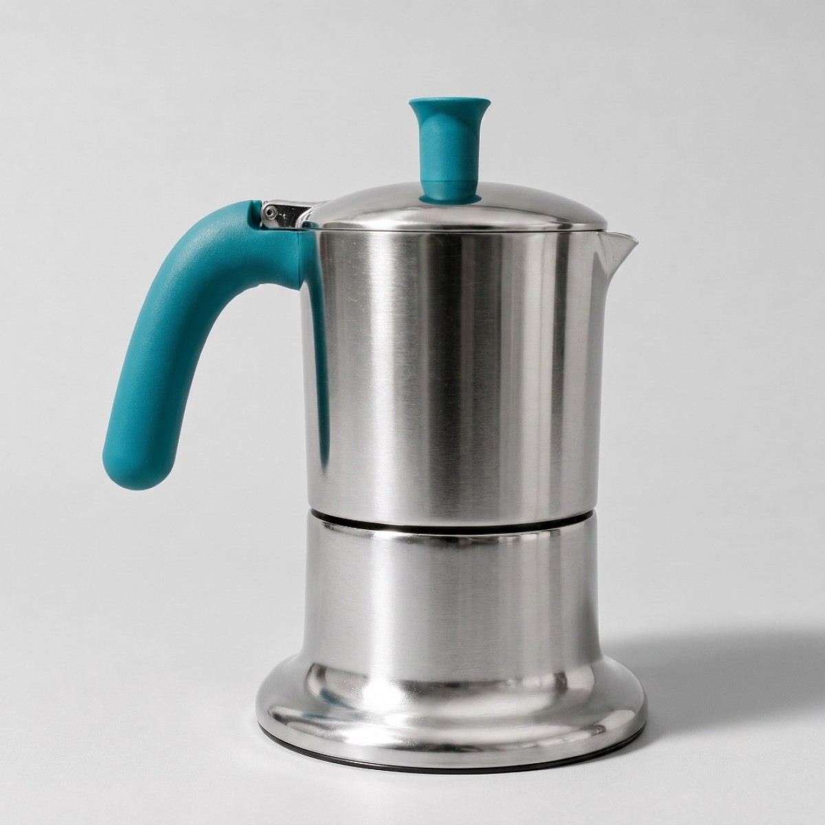 Angelina Ang3Ind00 Moka Pot 3 Šoljice,Indukcija , Boja Hrom