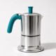 Angelina Ang3Ind00 Moka Pot 3 Šoljice,Indukcija , Boja Hrom
