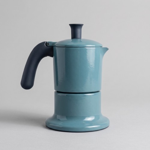 Angelina ANG3IND01 moka pot 3 šoljice,indukcija , boja tirkiz plava