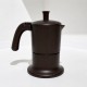 Angelina Ang3Ind07 Moka Pot 3 Šoljice,Indukcija , Boja Tamno Braon