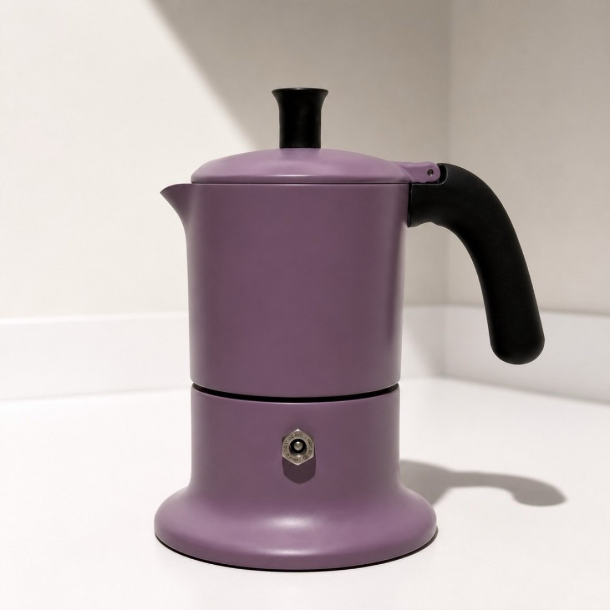 Angelina Ang3Ind08 Moka Pot 3 Šoljice,Indukcija , Boja Puder Roze