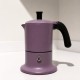 Angelina Ang3Ind08 Moka Pot 3 Šoljice,Indukcija , Boja Puder Roze