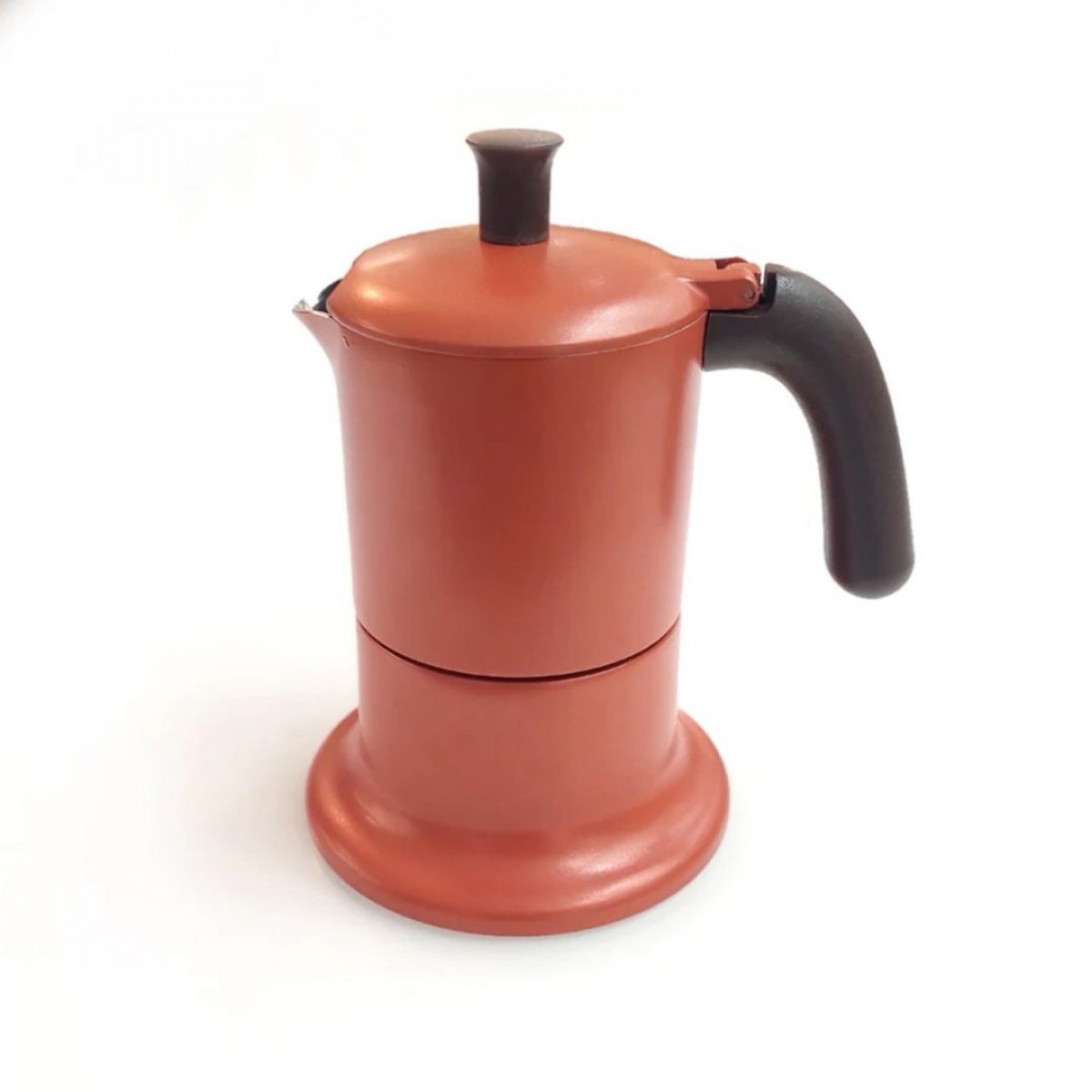 Angelina Ang3Ind07 Moka Pot 3 Šoljice,Indukcija , Boja Tamno Bakarna Angelina Ang3Ind07 Moka Pot 3 Šoljice,Indukcija , Boja Tamno Bakarna
