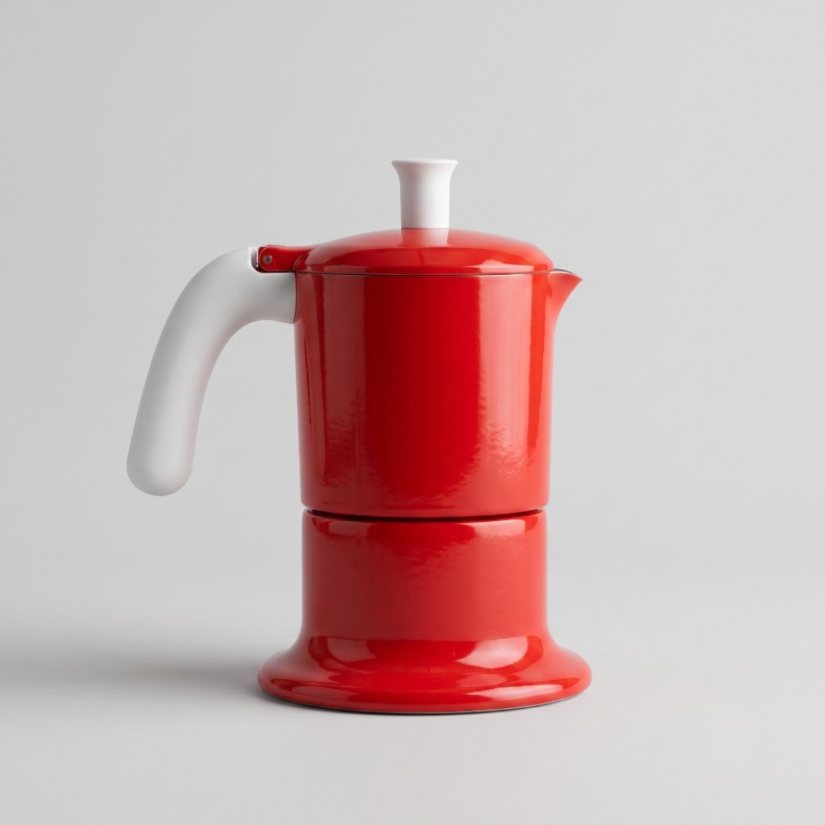 Angelina Ang3Ind18 Moka Pot 3 Šoljice,Indukcija , Boja Crvena Angelina Ang3Ind18 Moka Pot 3 Šoljice,Indukcija , Boja Crvena