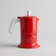 Angelina Ang3Ind18 Moka Pot 3 Šoljice,Indukcija , Boja Crvena Angelina Ang3Ind18 Moka Pot 3 Šoljice,Indukcija , Boja Crvena
