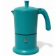 Angelina Ang6Ind01 Moka Pot 6 Šoljica,Indukcija , Boja Tirkizno Plava