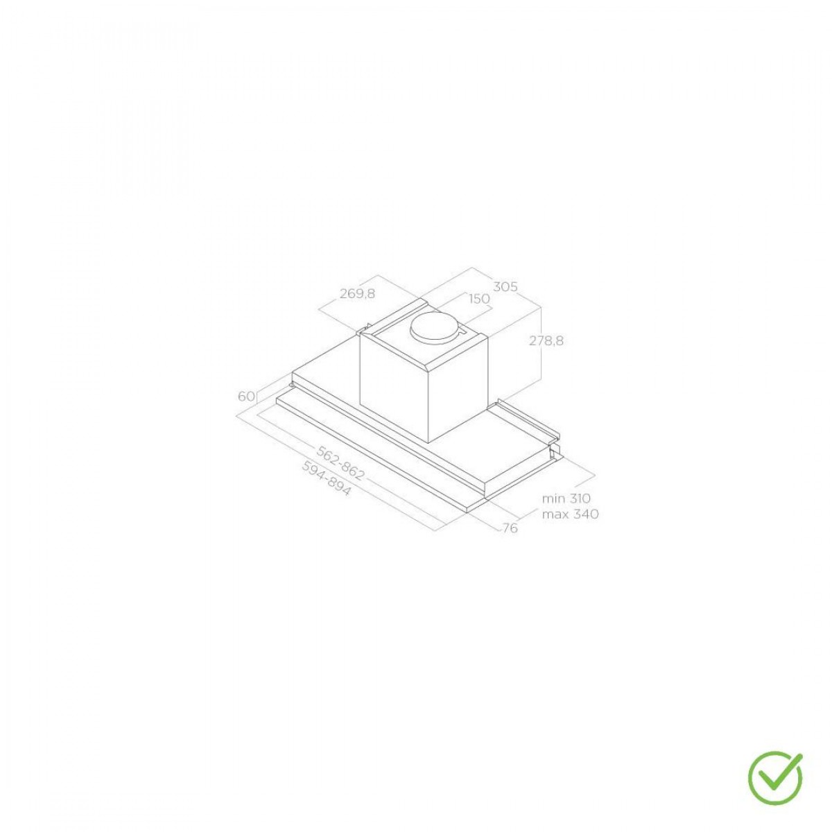 Elica Boxin Dry Ix/A/60