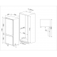 Smeg C9174TN5D1 ugradni kombinovani frižider