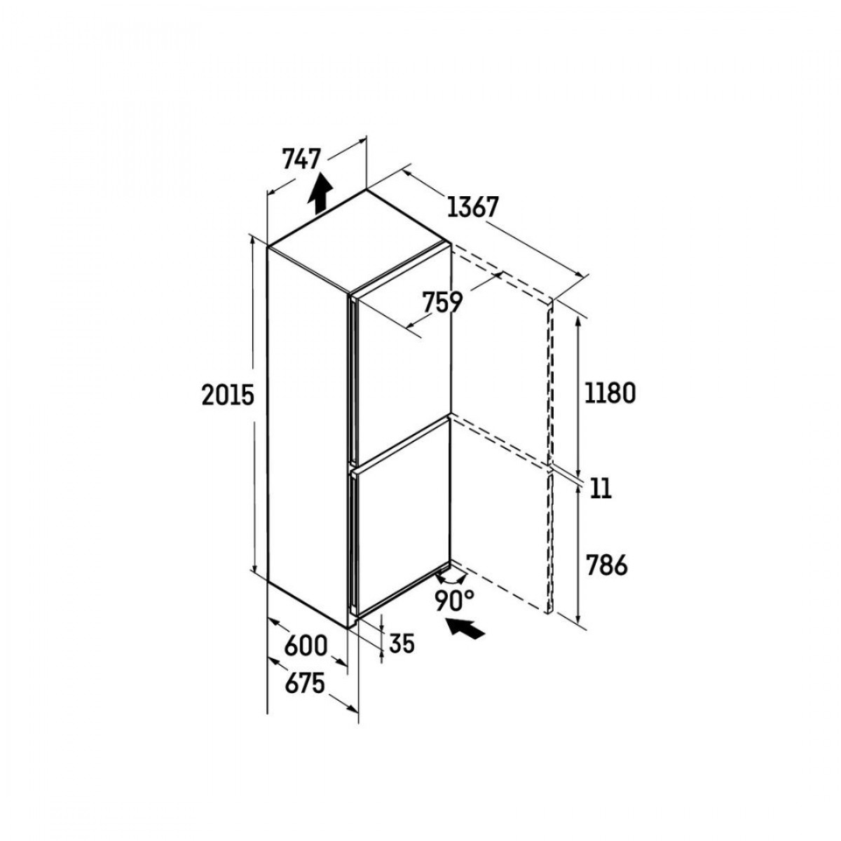 Liebherr Cbnbsc 778I Peak Line Biofresh Nofrost