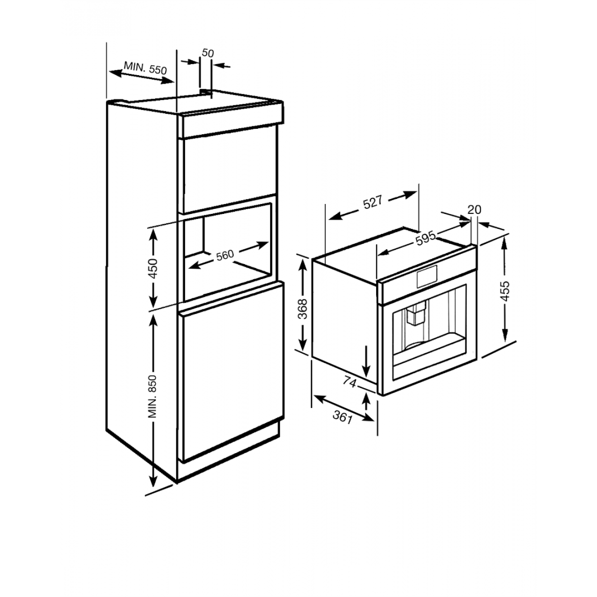 Smeg Cms8451A Ugradni Automatski Aparat Za Kafu