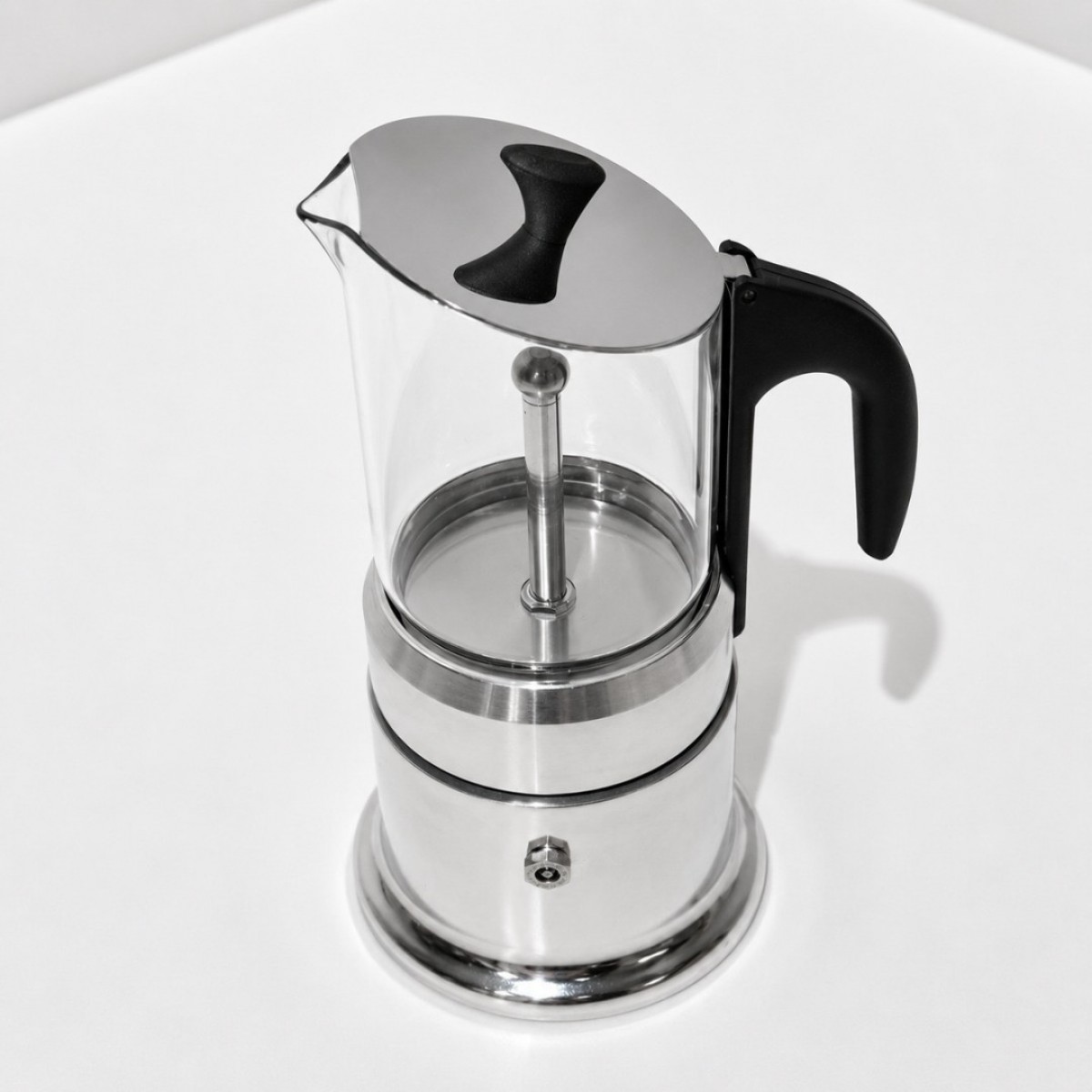 Angelina Cor300 Moka Pot 3 Šoljice,Indukcija , Staklo/Sjajna
