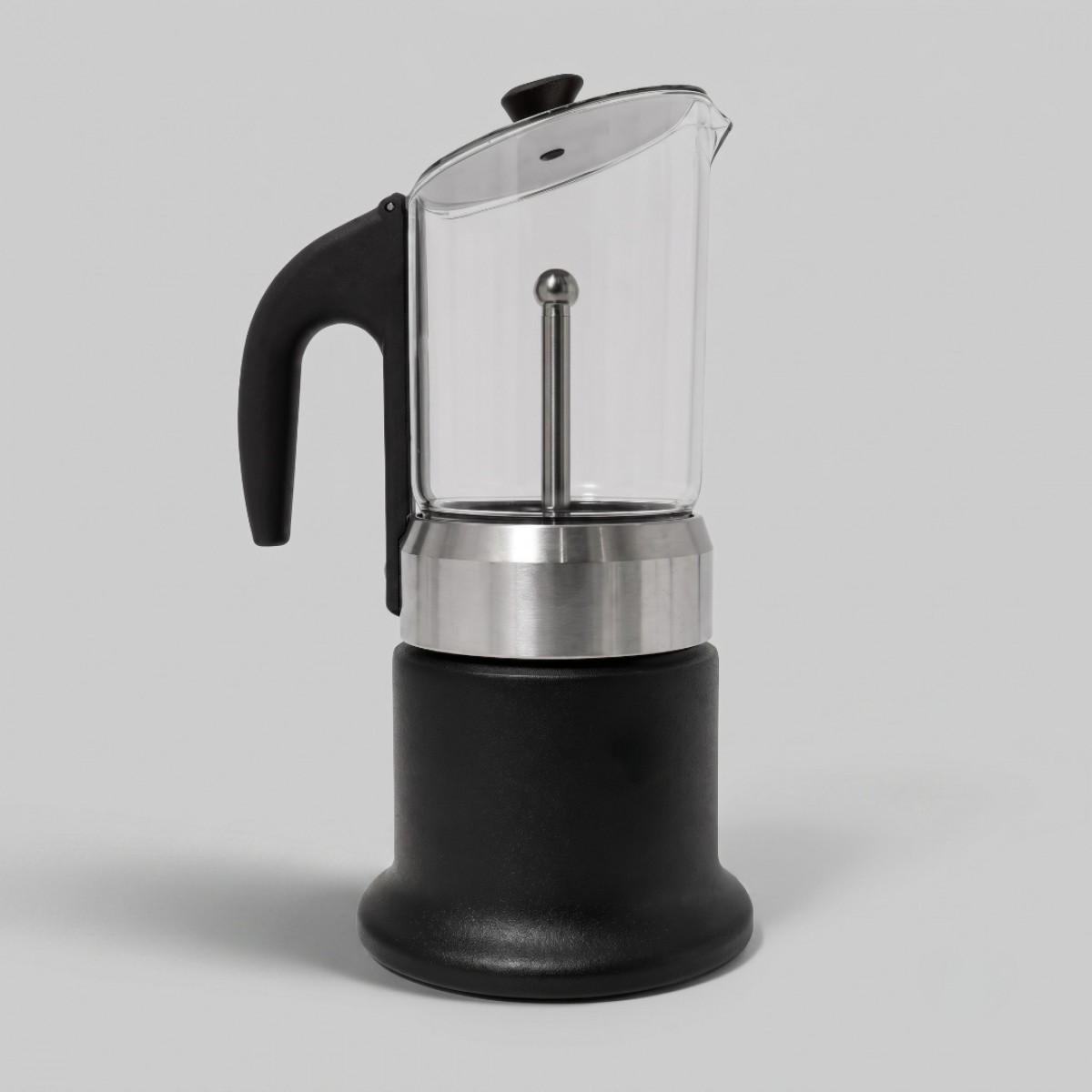 Angelina Cor303 Moka Pot 3 Šoljice,Indukcija , Staklo/Crna