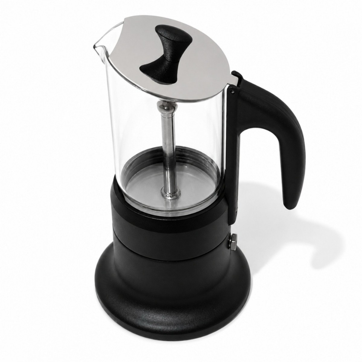 Angelina Cor303 Moka Pot 3 Šoljice,Indukcija , Staklo/Crna