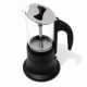 Angelina Cor303 Moka Pot 3 Šoljice,Indukcija , Staklo/Crna