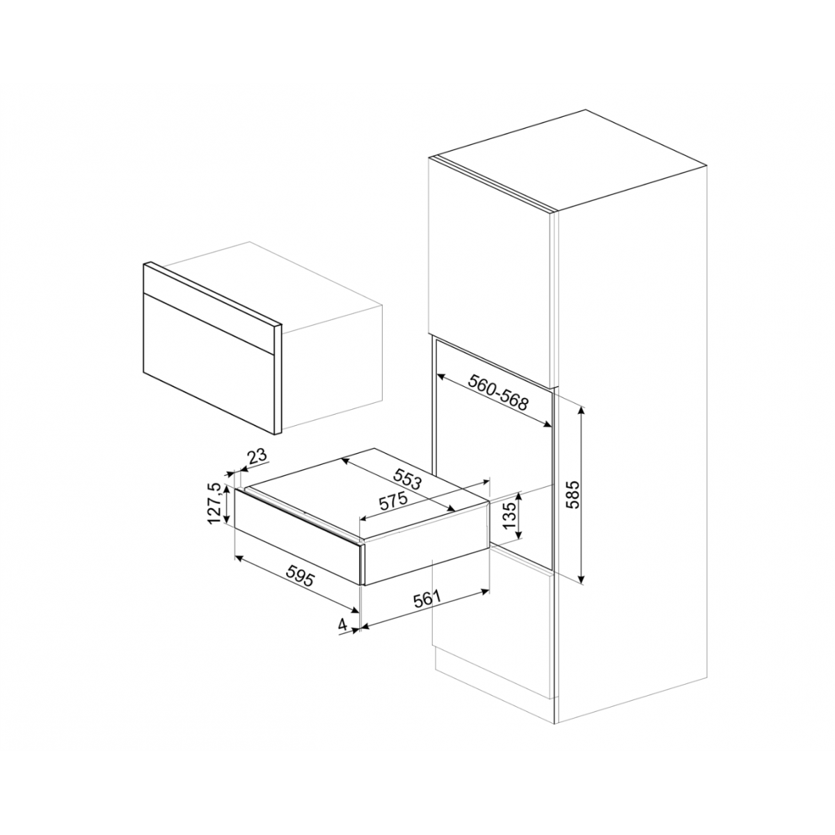Smeg Cpv615Nr Ugradna Fioka Za Vakumiranje