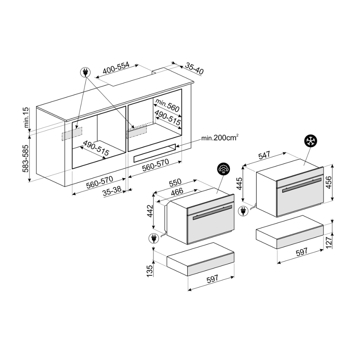 Smeg Cpv615Nr Ugradna Fioka Za Vakumiranje