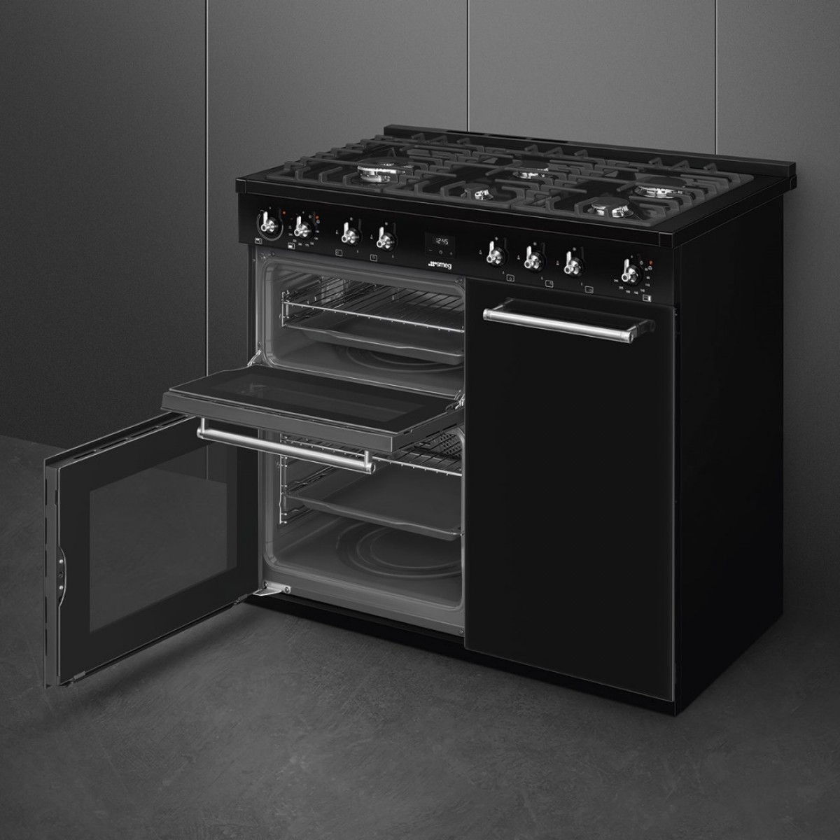 Smeg Cx103Gmbl Šporet Sa Gasnom Pločom Za Kuvanje