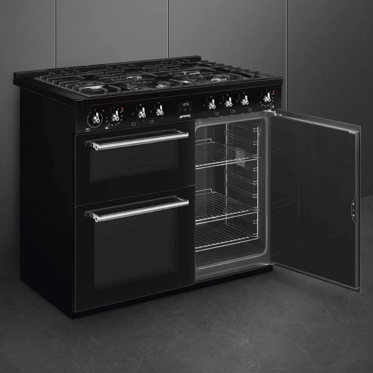 Smeg Cx103Gmbl Šporet Sa Gasnom Pločom Za Kuvanje