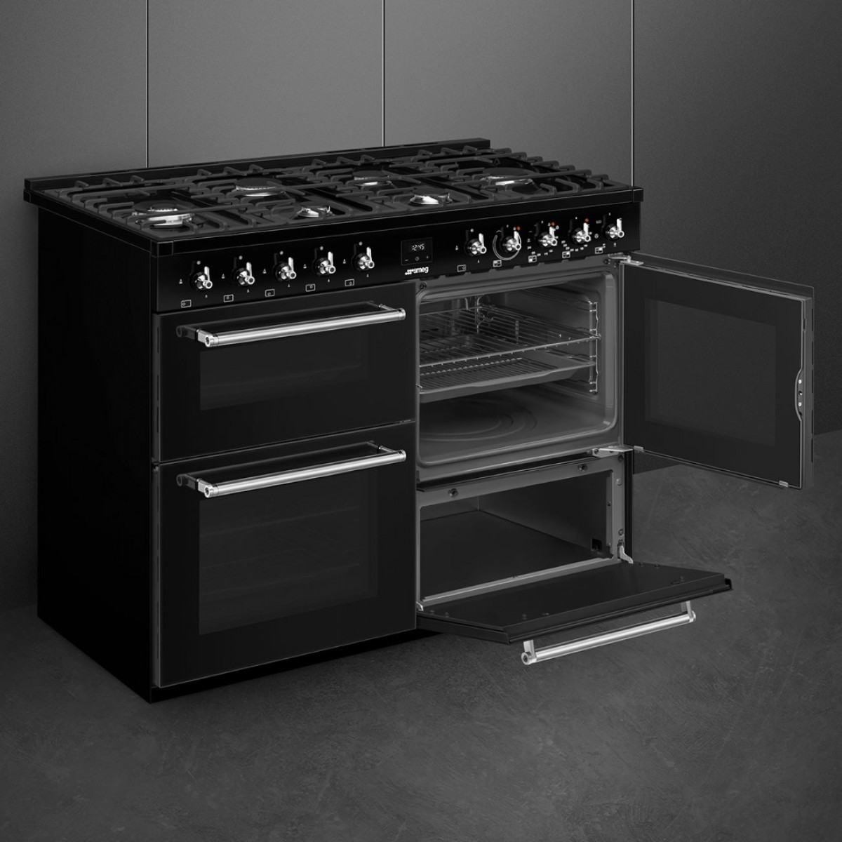Smeg Cx113Gmbl Šporet Sa Gasnom Pločom Za Kuvanje