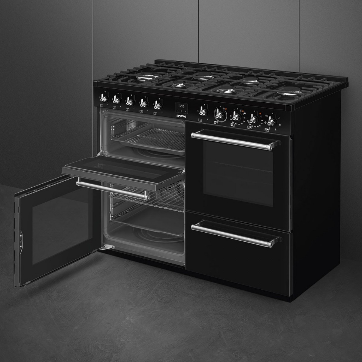 Smeg Cx113Gmbl Šporet Sa Gasnom Pločom Za Kuvanje