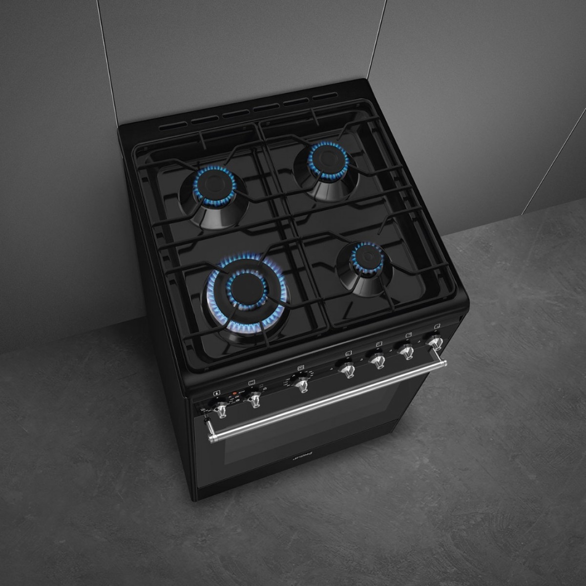 Smeg Cx61Gmbl Šporet Sa Gasnom Pločom Za Kuvanje
