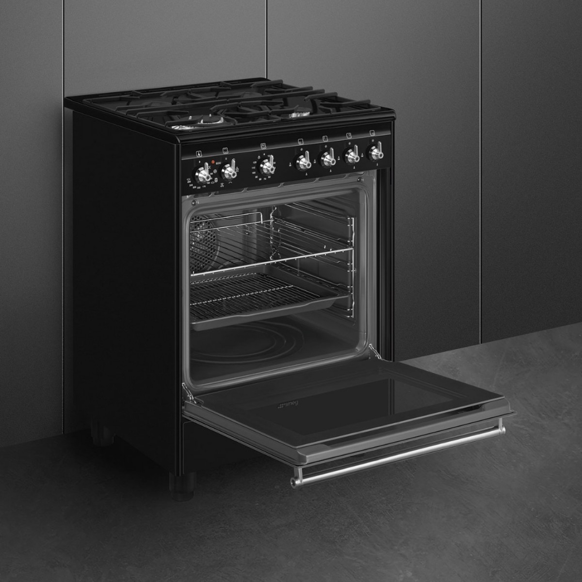 Smeg Cx61Gmbl Šporet Sa Gasnom Pločom Za Kuvanje