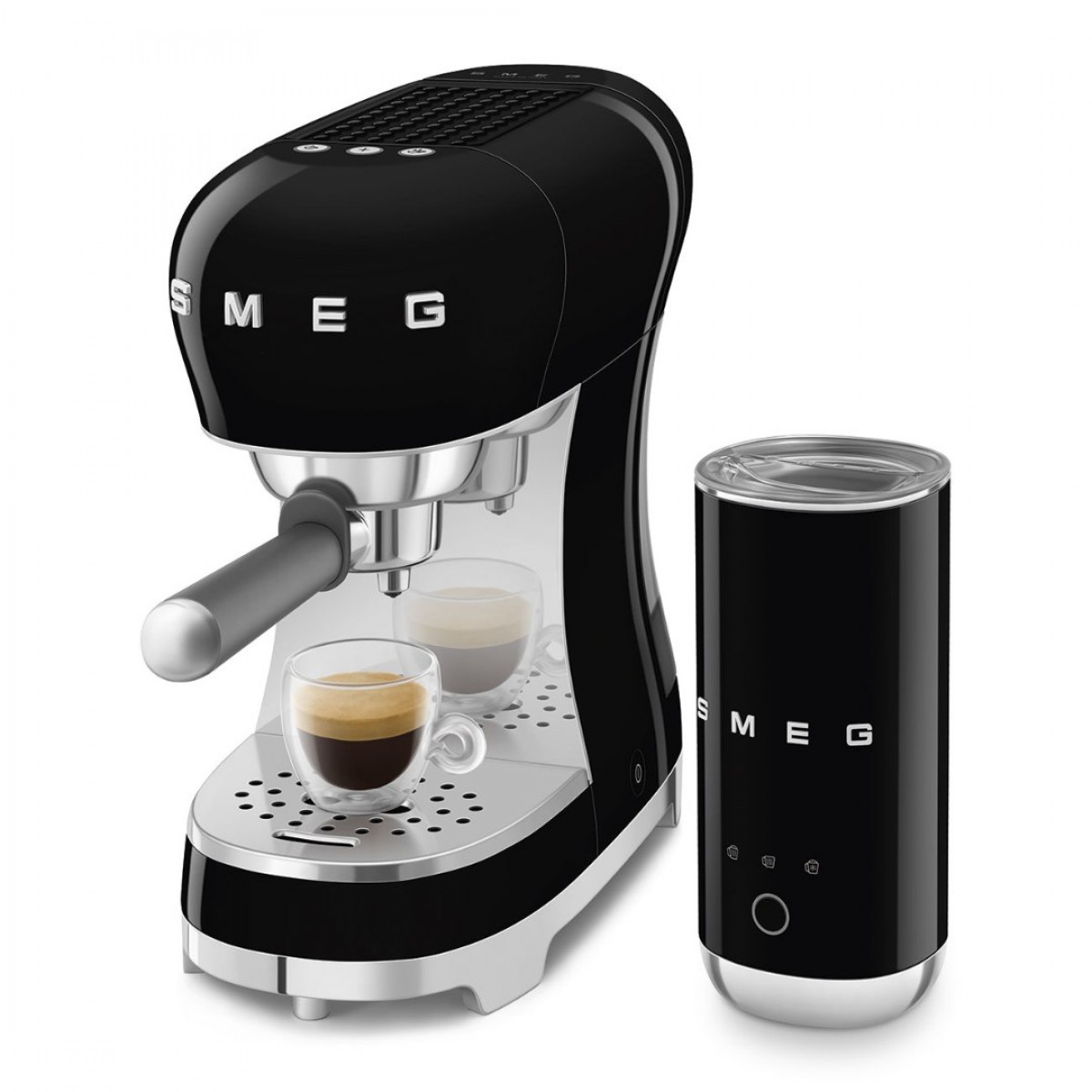 Smeg Ecf12Bleu Set Aparat Za Espresso I Aparat Za Mlečnu Penu