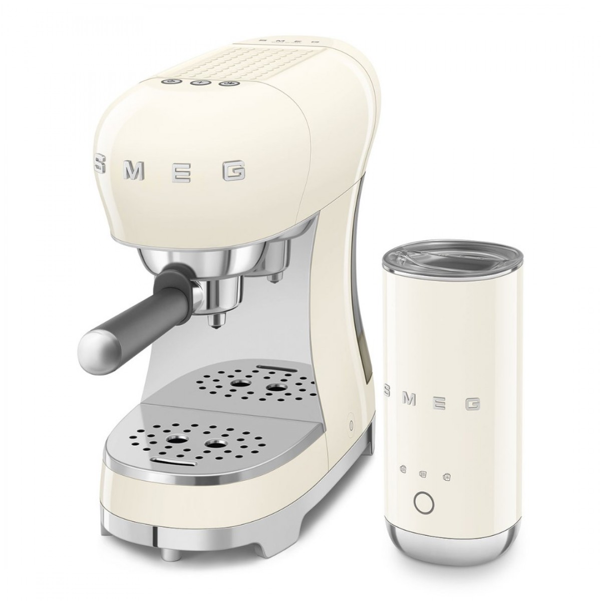 Smeg Ecf12Creu Set Aparat Za Espresso I Aparat Za Mlečnu Penu