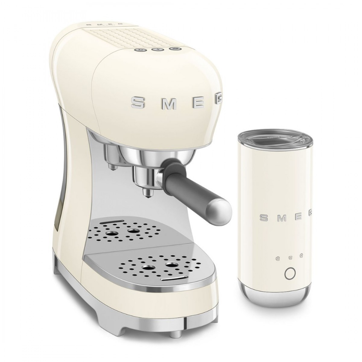 Smeg Ecf12Creu Set Aparat Za Espresso I Aparat Za Mlečnu Penu
