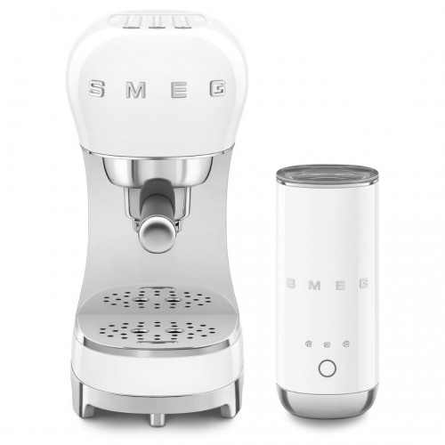 Smeg ECF12WHEU set aparat za espresso i aparat za mlečnu penu