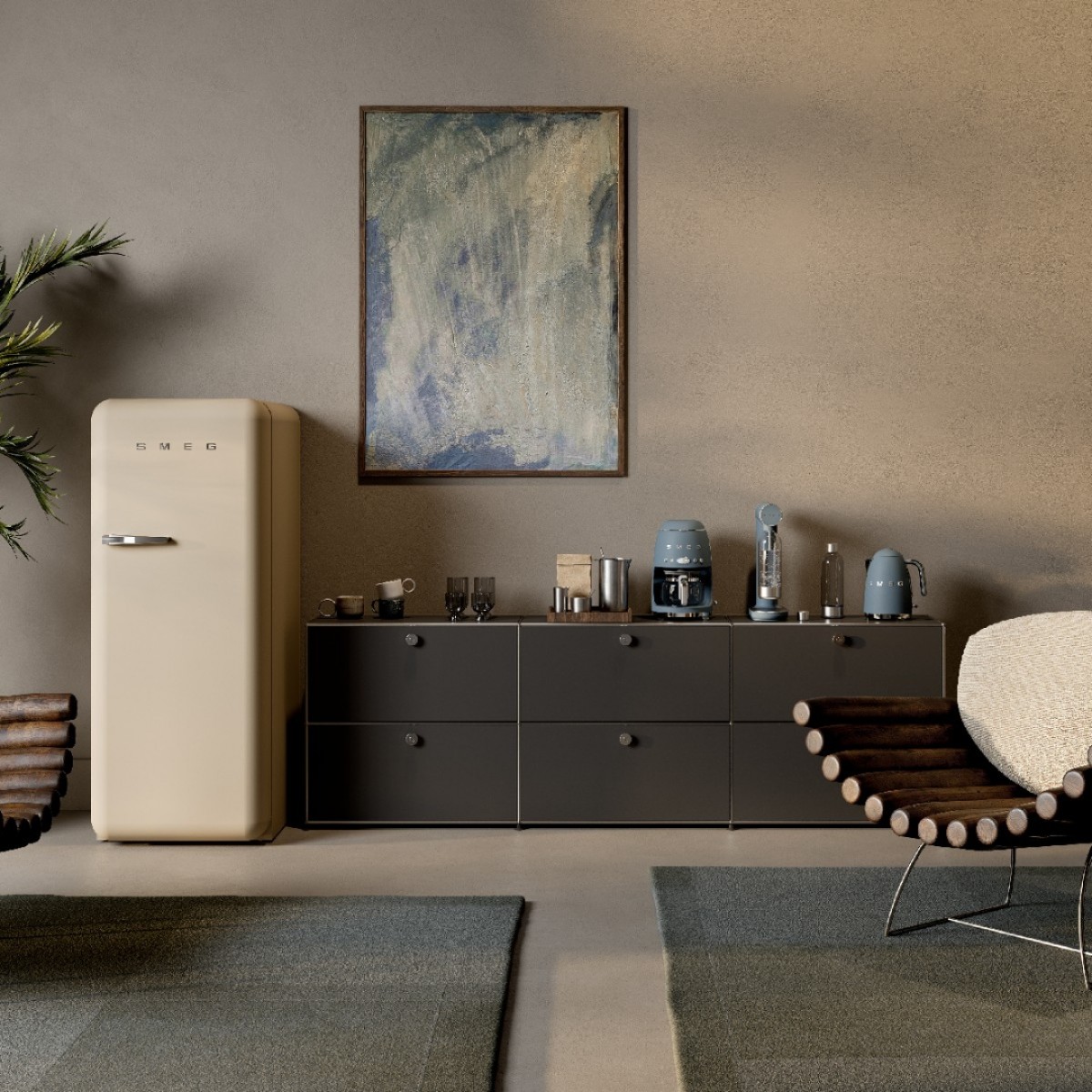 Smeg FAB28RMLM6 frižider Moonlight Smeg FAB28RMLM6 frižider Moonlight