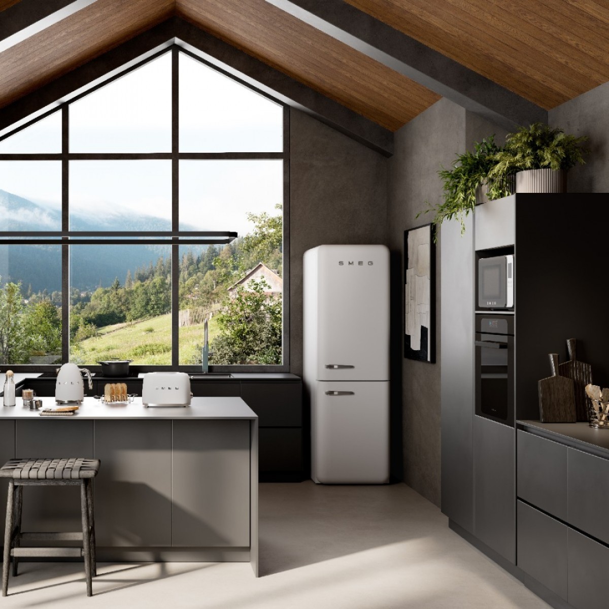 Smeg Fab32Rwhm6 Kombinovani Frižider Smeg Fab32Rwhm6 Kombinovani Frižider