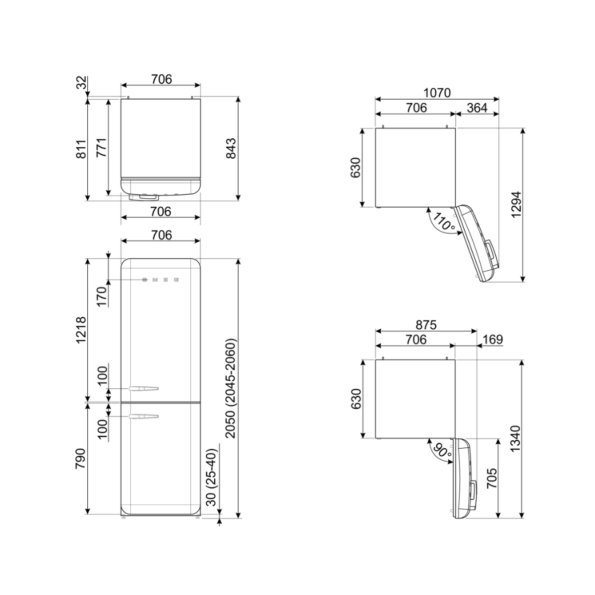 Smeg Fab38Rbl6 Frižider