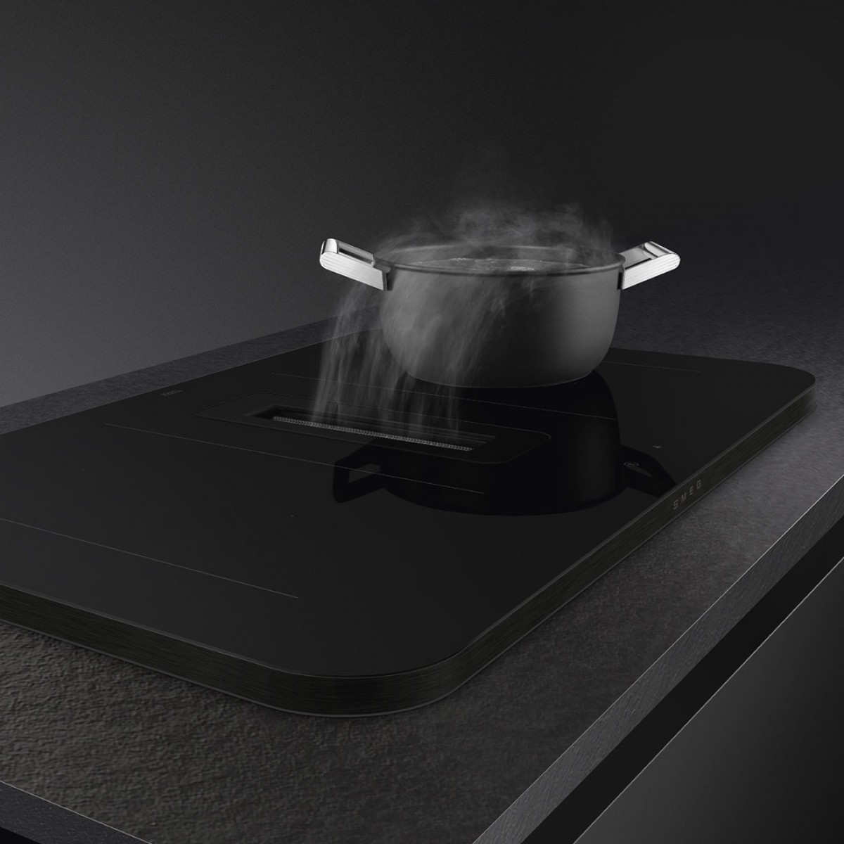 Smeg Hhsl7844Mb Indukciona Ploča Sa Integrisanim Aspiratorom