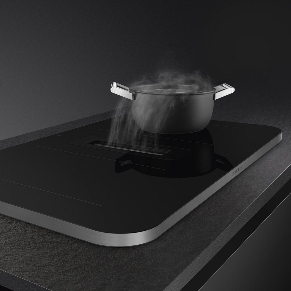 Smeg Hhsl7844X Indukciona Ploča Sa Integrisanim Aspiratorom