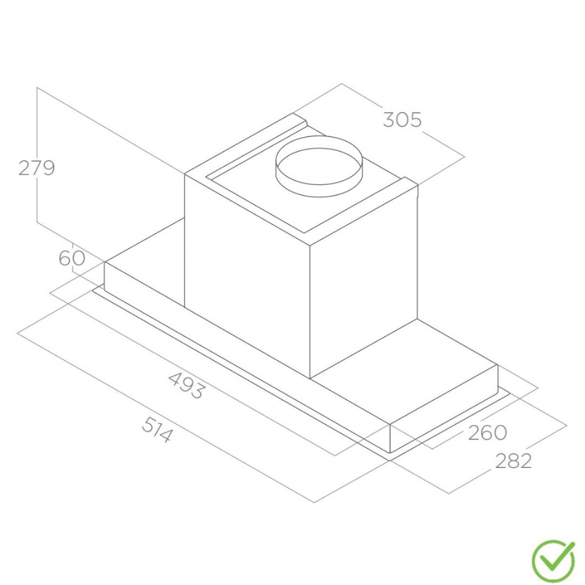 Elica Hidden 2.0 Ix/A/60 Elica Hidden 2.0 Ix/A/60