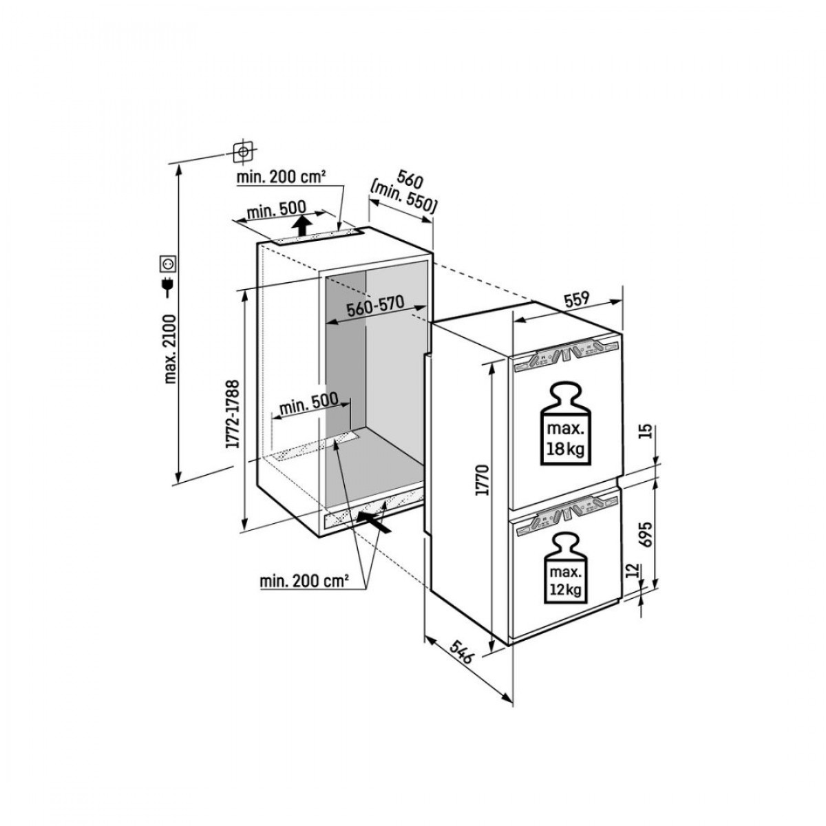 Liebherr  Icbnci 5153 Prime Biofresh Nofrost