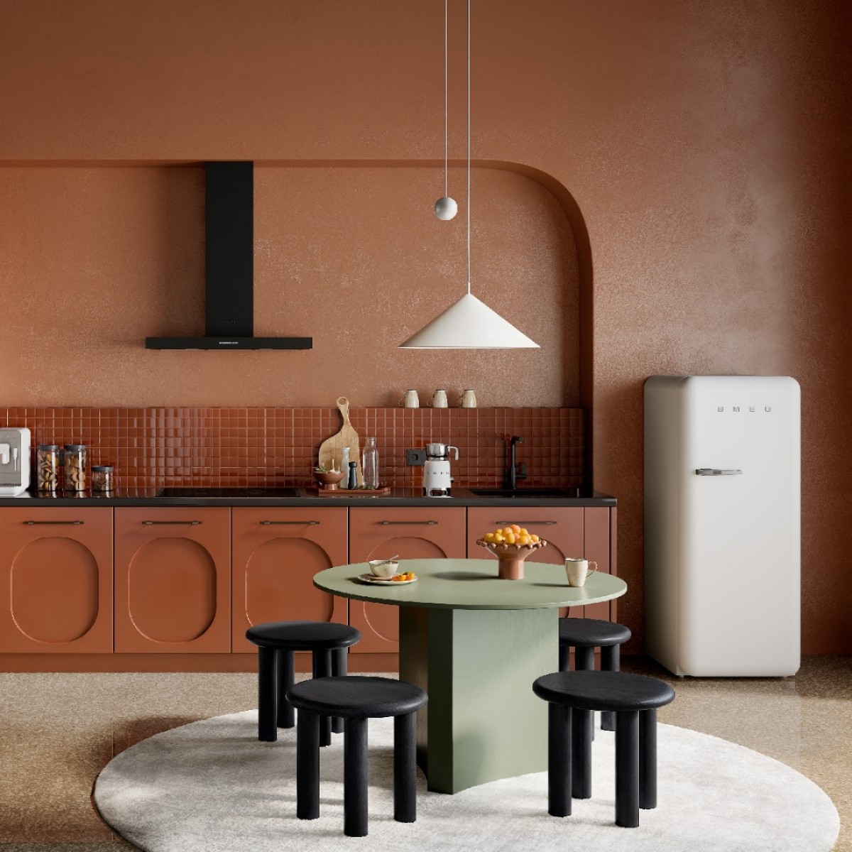 Smeg Kbt900Ne Zidni Aspirator