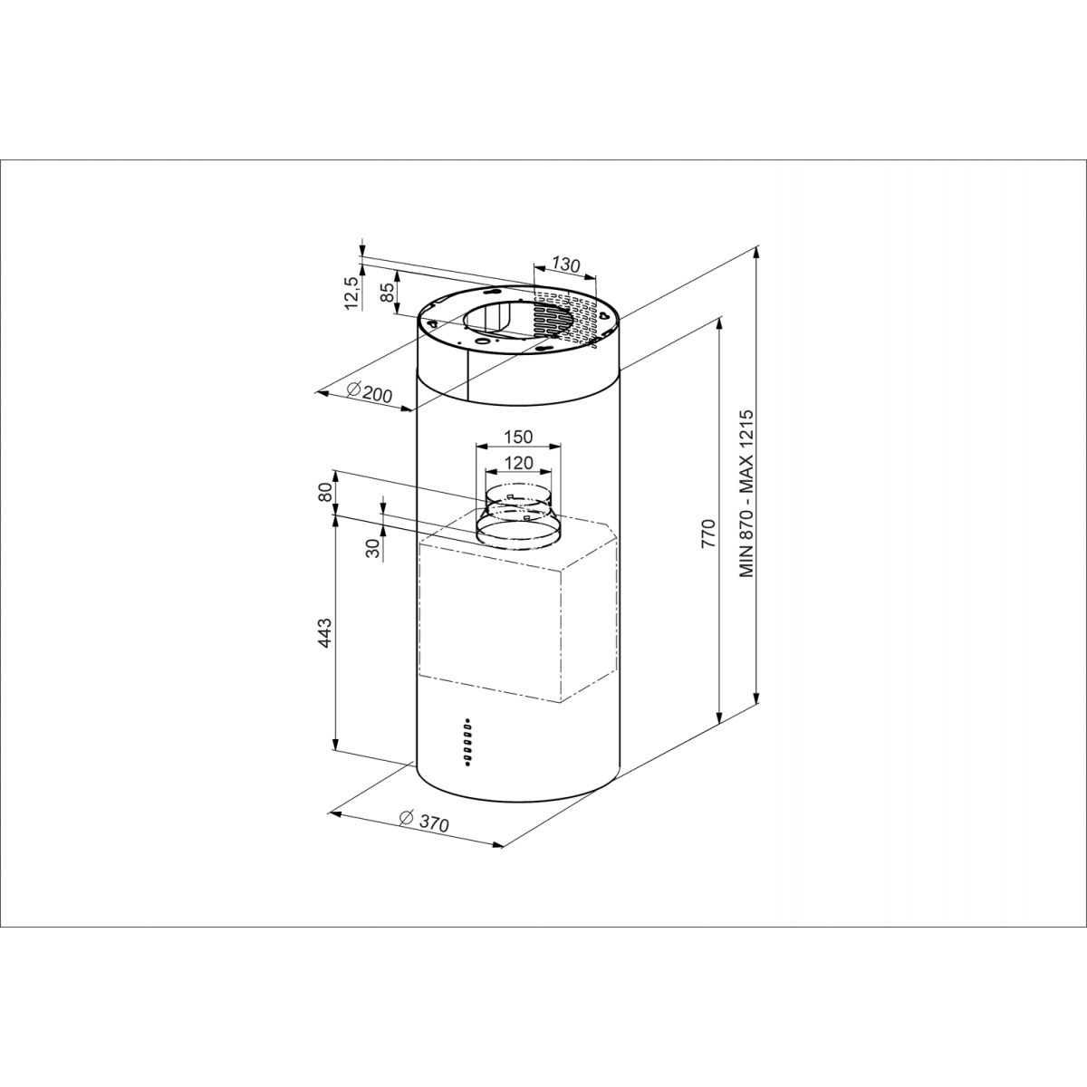 Smeg Kir37Xe2 Ostrvski Aspirator Smeg Kir37Xe2 Ostrvski Aspirator